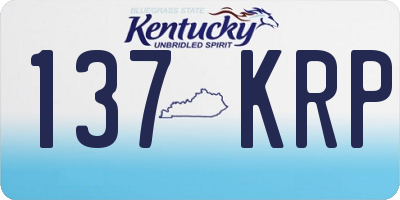 KY license plate 137KRP