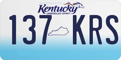 KY license plate 137KRS