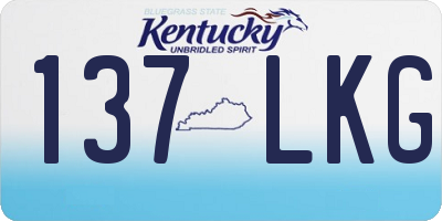 KY license plate 137LKG