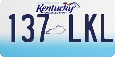 KY license plate 137LKL