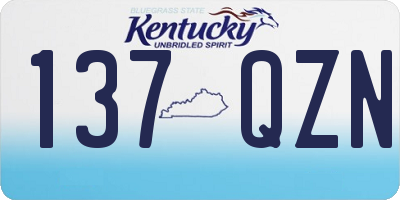 KY license plate 137QZN