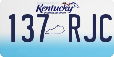 KY license plate 137RJC