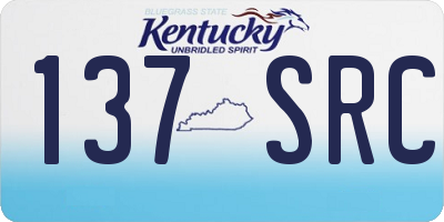 KY license plate 137SRC