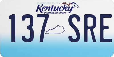 KY license plate 137SRE
