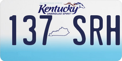KY license plate 137SRH
