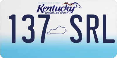 KY license plate 137SRL