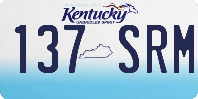 KY license plate 137SRM