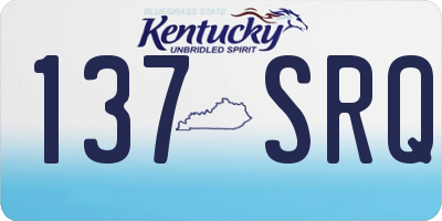 KY license plate 137SRQ