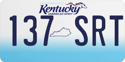 KY license plate 137SRT