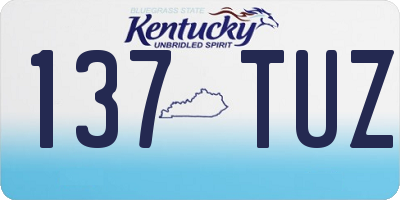 KY license plate 137TUZ