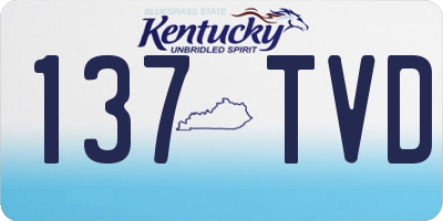 KY license plate 137TVD