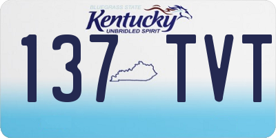 KY license plate 137TVT