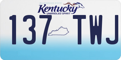KY license plate 137TWJ