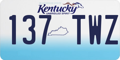 KY license plate 137TWZ