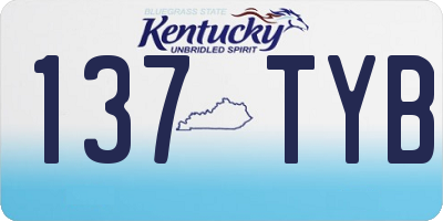 KY license plate 137TYB
