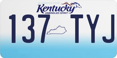 KY license plate 137TYJ