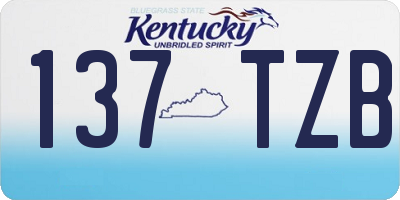KY license plate 137TZB