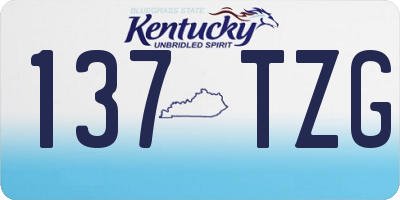 KY license plate 137TZG