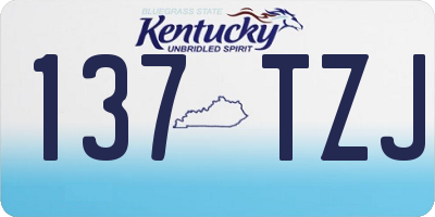 KY license plate 137TZJ