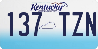 KY license plate 137TZN