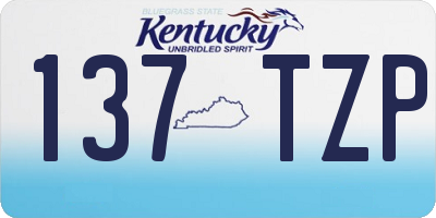 KY license plate 137TZP