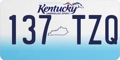 KY license plate 137TZQ