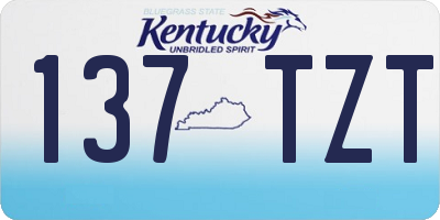 KY license plate 137TZT