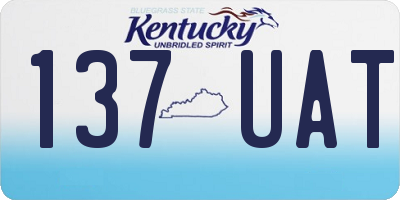KY license plate 137UAT