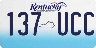 KY license plate 137UCC