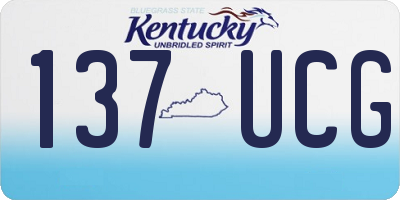 KY license plate 137UCG