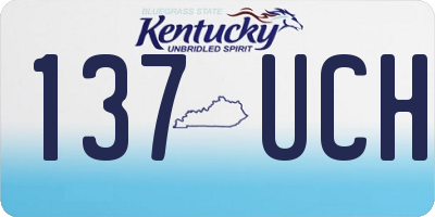 KY license plate 137UCH