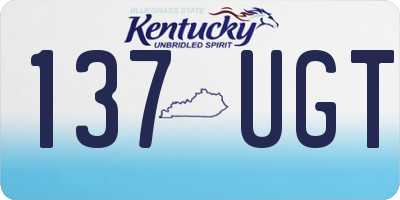 KY license plate 137UGT