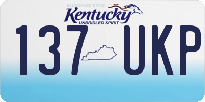 KY license plate 137UKP