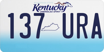 KY license plate 137URA