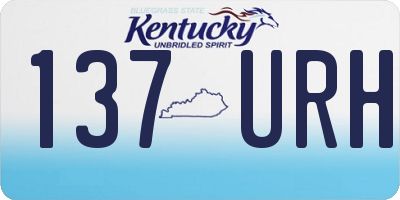 KY license plate 137URH