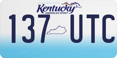 KY license plate 137UTC