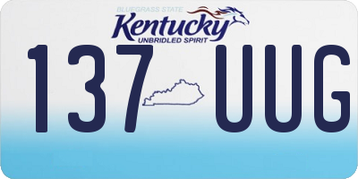 KY license plate 137UUG