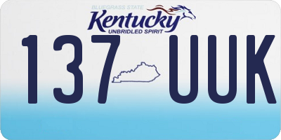 KY license plate 137UUK