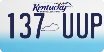 KY license plate 137UUP