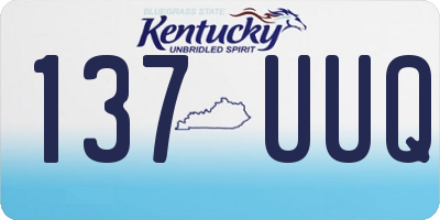KY license plate 137UUQ