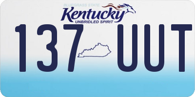 KY license plate 137UUT