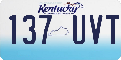KY license plate 137UVT