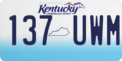 KY license plate 137UWM