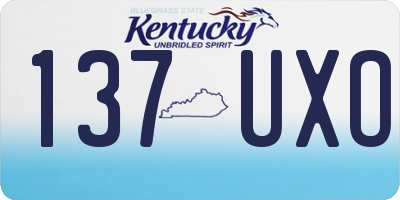 KY license plate 137UXO