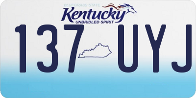 KY license plate 137UYJ