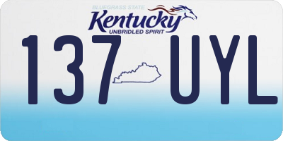 KY license plate 137UYL