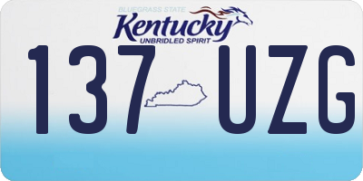 KY license plate 137UZG