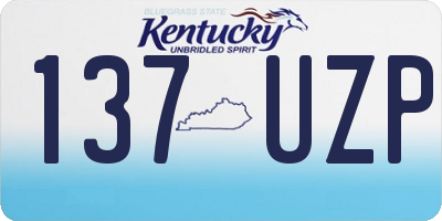 KY license plate 137UZP