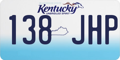 KY license plate 138JHP