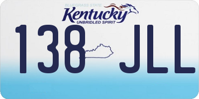 KY license plate 138JLL
